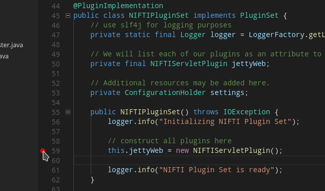 Adding a breakpoint