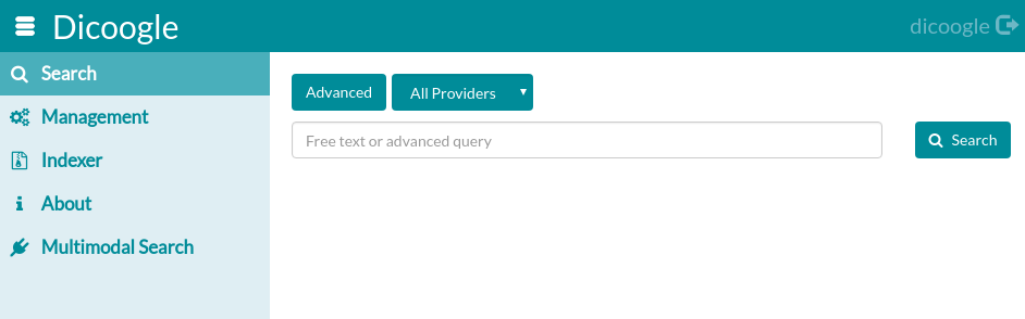 The main page of the web app.
